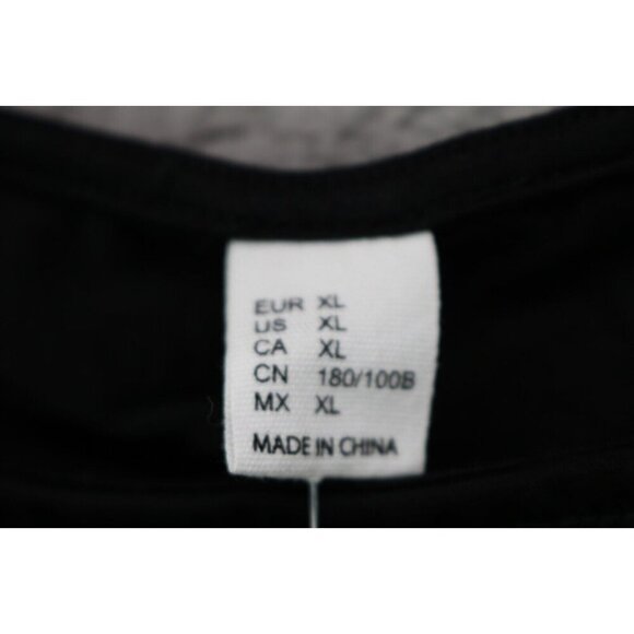 Floerns Black Long Sleeves Mesh Bodysuit-XL-Whimsigoth-Witchy-New w/Tags - Picture 7 of 14